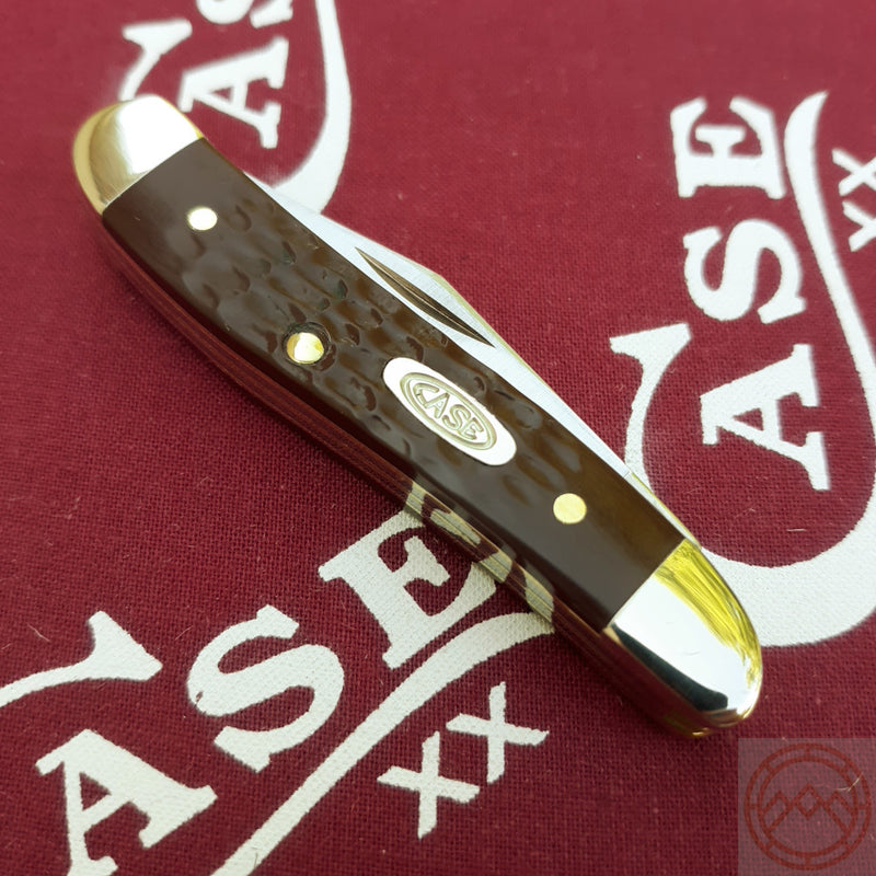Case XX Cutlery Penaut Series Pocket Knife Stainless Blades Brown Delrin Handle 00046 -Case Cutlery - Survivor Hand Precision Knives & Outdoor Gear Store