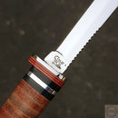 Case XX M3 Finn Small Hunting Fixed Knife 3.13" Stainless Blade Polished Leather Handle 00379 -Case Cutlery - Survivor Hand Precision Knives & Outdoor Gear Store