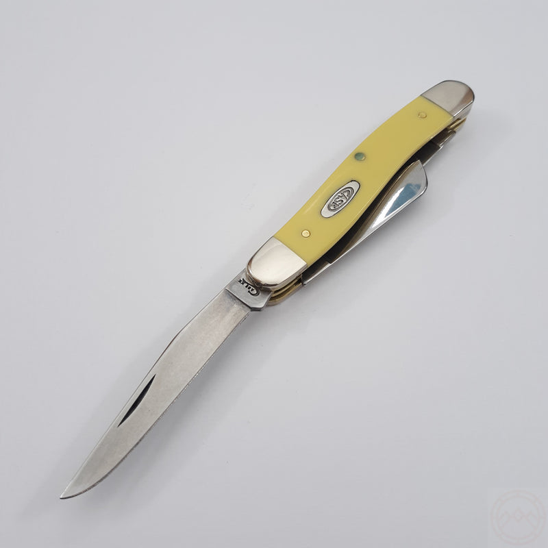 Case XX Cutlery Stockman Pocket Knife Carbon Steel Blades Yellow Synthetic Handle 00035 -Case Cutlery - Survivor Hand Precision Knives & Outdoor Gear Store