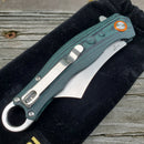 Artisan Cutlery Corsair Linerlock Folding Knife 2.88" D2 Tool Steel Blade Black/Green G10 Handle -Artisan Cutlery - Survivor Hand Precision Knives & Outdoor Gear Store