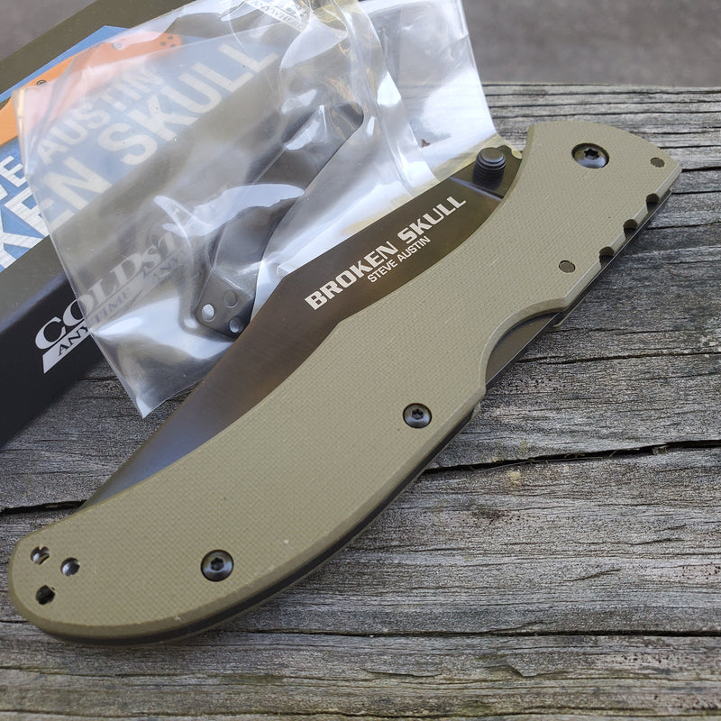 Cold Steel Broken Skull III Lockback Folding Knife 4" CPM S35VN Steel Blade G10 Handle -Cold Steel - Survivor Hand Precision Knives & Outdoor Gear Store