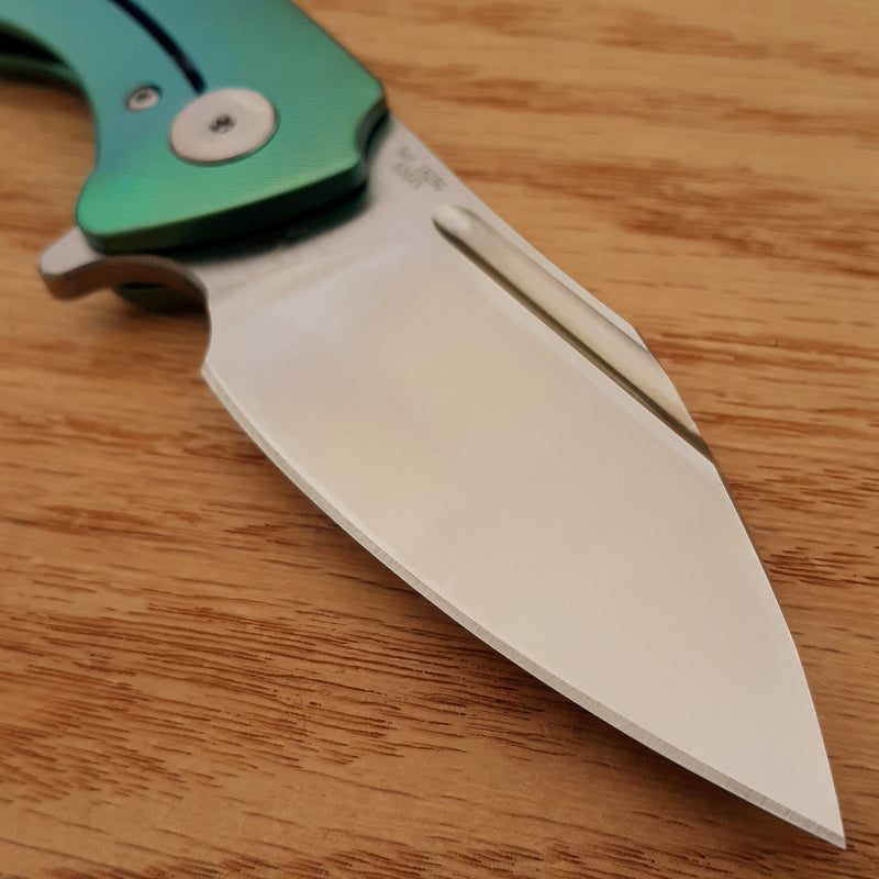 Artisan Cutlery Wren Framelock Folding Knife 3" S35VN Steel Blade Green Titanium Handle 1825GGNS -Artisan Cutlery - Survivor Hand Precision Knives & Outdoor Gear Store