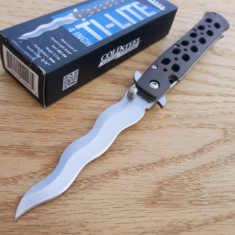 Cold Steel Ti-Lite Linerlock Folding Knife 4" AUS-10A Steel Blade Zy-Ex Handle 26SK4 -Cold Steel - Survivor Hand Precision Knives & Outdoor Gear Store