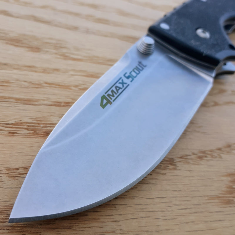 Cold Steel 4-Max Scout Folding Knife 4" AUS-10A Steel Blade Griv-Ex Handle 62RQ -Cold Steel - Survivor Hand Precision Knives & Outdoor Gear Store