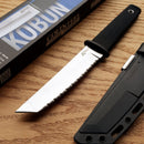 Cold Steel Kobun Serrated Fixed Knife 5.5" AUS-8A Steel Blade Black Kray-Ex Handle 17TS -Cold Steel - Survivor Hand Precision Knives & Outdoor Gear Store