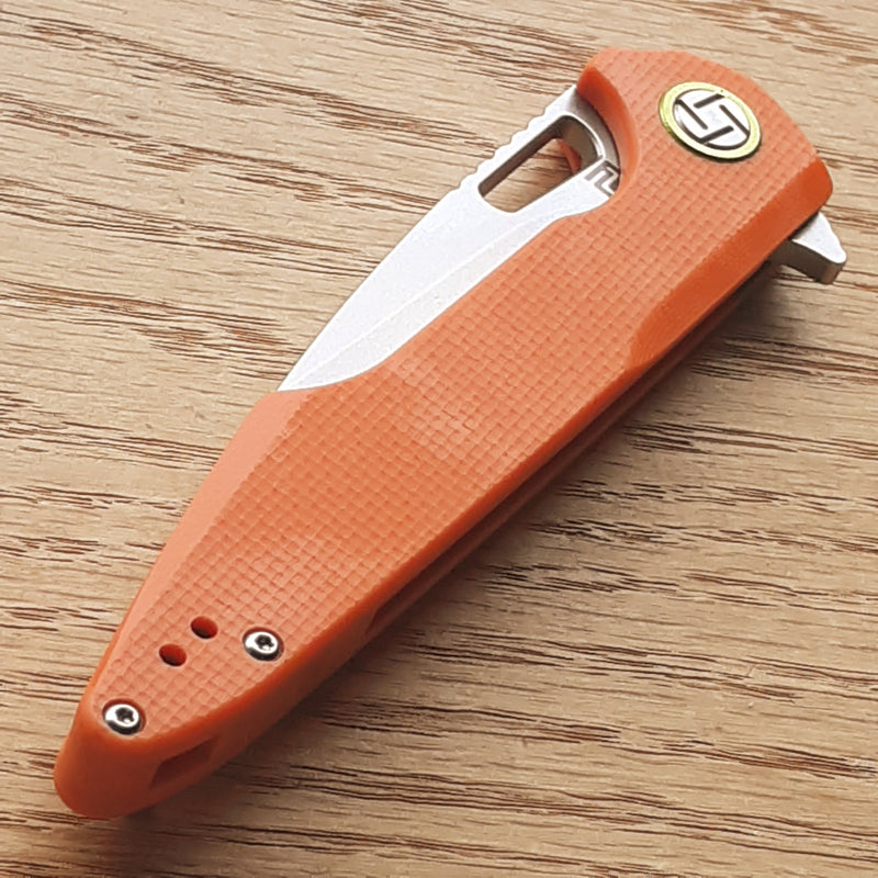 Artisan Cutlery Archaeo Linerlock Folding Knife 4" D2 Tool Steel Blade Orange G10 Handle 1821POEF -Artisan Cutlery - Survivor Hand Precision Knives & Outdoor Gear Store