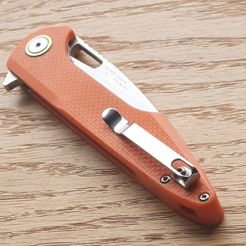 Artisan Cutlery Archaeo Linerlock Folding Knife 4" D2 Tool Steel Blade Orange G10 Handle 1821POEF -Artisan Cutlery - Survivor Hand Precision Knives & Outdoor Gear Store