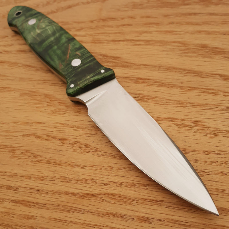 Boker Cub Fixed Knife 3.75" Bohler N690 Steel Blade Green Curly Birch Handle 128661 -Boker - Survivor Hand Precision Knives & Outdoor Gear Store