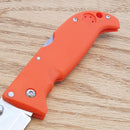 Cold Steel Finn Wolf Folding Knife 3.5" Satin AUS-8A Steel Blade Orange Griv-Ex Handle 20NPJ -Cold Steel - Survivor Hand Precision Knives & Outdoor Gear Store