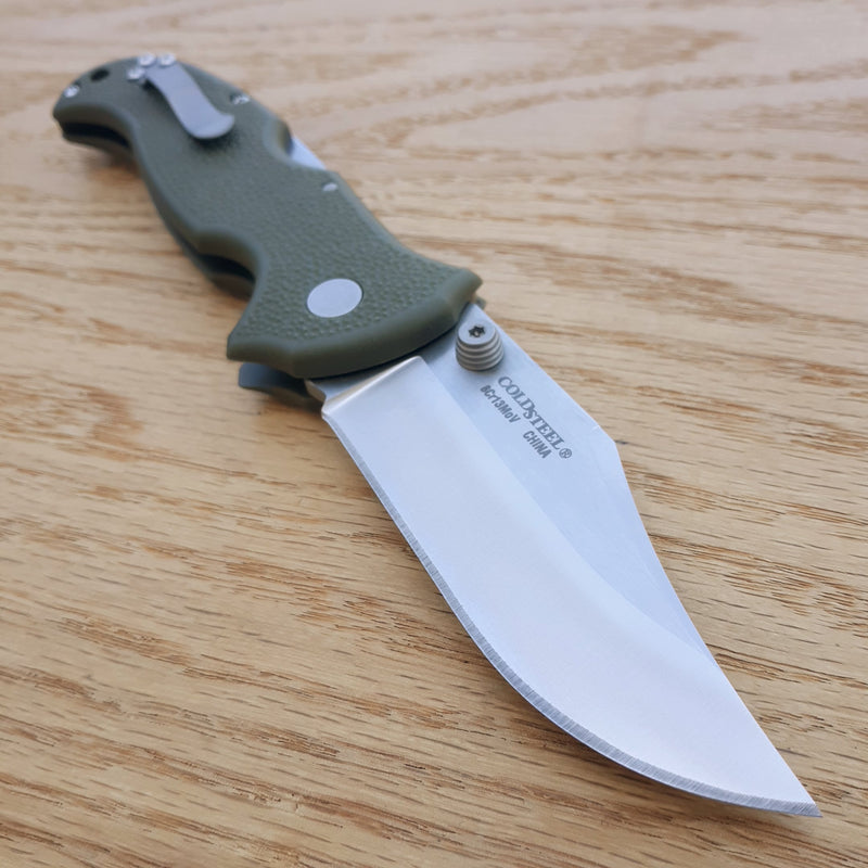 Cold Steel Bush Ranger Folding Knife 3.5" 8Cr13MoV Steel Blade Green GRN Handle 21A -Cold Steel - Survivor Hand Precision Knives & Outdoor Gear Store