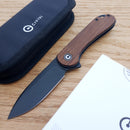 Civivi Elementum Linerlock Folding Knife 2.96" D2 Tool Steel Blade Cuibourtia Wood Handle C907U -Civivi - Survivor Hand Precision Knives & Outdoor Gear Store