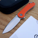Civivi Elementum Linerlock Folding Knife 3" D2 Tool Steel Blade Orange G10 Handle C907R -Civivi - Survivor Hand Precision Knives & Outdoor Gear Store