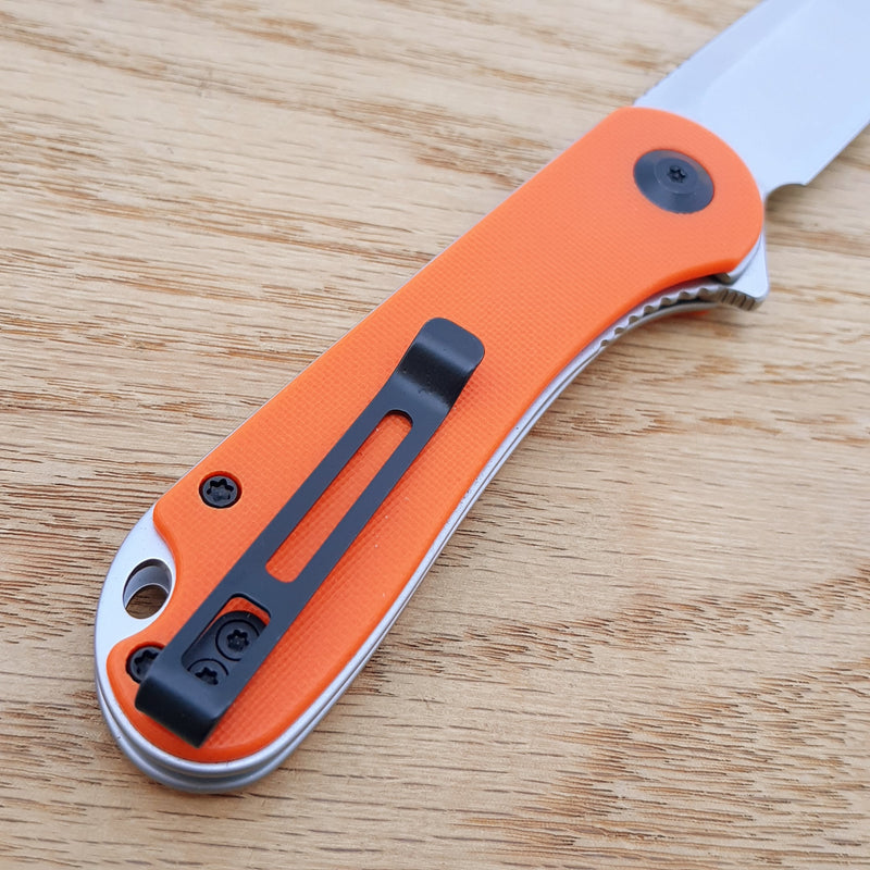 Civivi Elementum Linerlock Folding Knife 3" D2 Tool Steel Blade Orange G10 Handle C907R -Civivi - Survivor Hand Precision Knives & Outdoor Gear Store