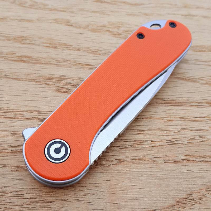 Civivi Elementum Linerlock Folding Knife 3" D2 Tool Steel Blade Orange G10 Handle C907R -Civivi - Survivor Hand Precision Knives & Outdoor Gear Store