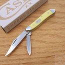 Case XX Cutlery Peanut Pocket Knife Carbon Steel Blades Yellow Synthetic Handle 00030 -Case Cutlery - Survivor Hand Precision Knives & Outdoor Gear Store