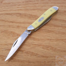 Case XX Cutlery Peanut Pocket Knife Carbon Steel Blades Yellow Synthetic Handle 00030 -Case Cutlery - Survivor Hand Precision Knives & Outdoor Gear Store