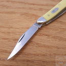 Case XX Cutlery Peanut Pocket Knife Carbon Steel Blades Yellow Synthetic Handle 00030 -Case Cutlery - Survivor Hand Precision Knives & Outdoor Gear Store