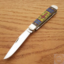 Case XX Trapper Stained Glass Cross Pocket Knife Stainless Blades Bone Handle 38713 -Case Cutlery - Survivor Hand Precision Knives & Outdoor Gear Store