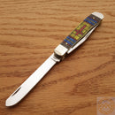 Case XX Trapper Stained Glass Cross Pocket Knife Stainless Blades Bone Handle 38713 -Case Cutlery - Survivor Hand Precision Knives & Outdoor Gear Store