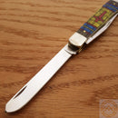 Case XX Trapper Stained Glass Cross Pocket Knife Stainless Blades Bone Handle 38713 -Case Cutlery - Survivor Hand Precision Knives & Outdoor Gear Store