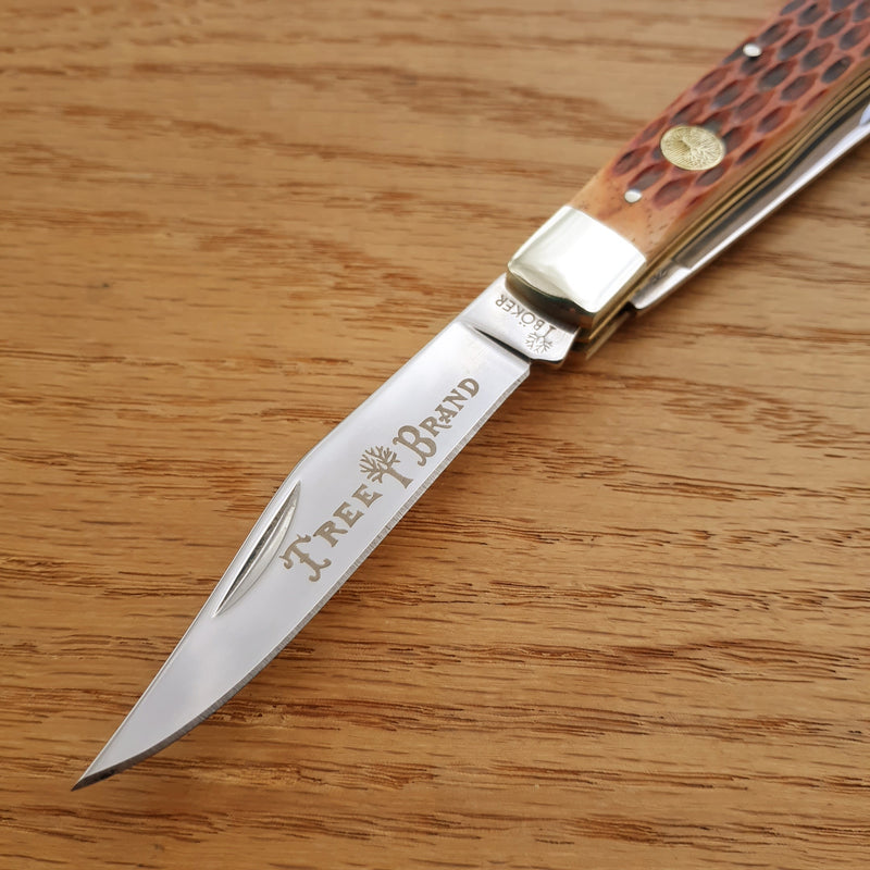 Boker Trapper Pocket Knife High Carbon Steel Blades Brown Jigged Bone Handle 110732 -Boker - Survivor Hand Precision Knives & Outdoor Gear Store