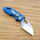 Cold Steel Mini Tuff Lite Tri-Ad Folding Knife 2" 4034 Steel Blade Blue Griv-Ex Handle 20MTB -Cold Steel - Survivor Hand Precision Knives & Outdoor Gear Store