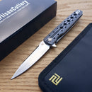 Artisan Cutlery Virginia Linerlock Folding Knife 4" S35VN Steel Blade Black/White G10 Handle 1807GBWS -Artisan Cutlery - Survivor Hand Precision Knives & Outdoor Gear Store