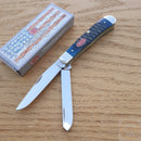 Case XX Trapper Pocket Knife Stainless Steel Blades Navy Blue Jigged Bone Handle 07051 -Case Cutlery - Survivor Hand Precision Knives & Outdoor Gear Store