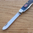 Case XX Trapper Pocket Knife Stainless Steel Blades Navy Blue Jigged Bone Handle 07051 -Case Cutlery - Survivor Hand Precision Knives & Outdoor Gear Store