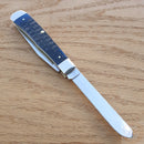 Case XX Trapper Pocket Knife Stainless Steel Blades Navy Blue Jigged Bone Handle 07051 -Case Cutlery - Survivor Hand Precision Knives & Outdoor Gear Store