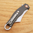 Artisan Cutlery Corsair Linerlock Folding Knife 2.88" D2 Tool Steel Blade Carbon Fiber Handle 1828PCF -Artisan Cutlery - Survivor Hand Precision Knives & Outdoor Gear Store