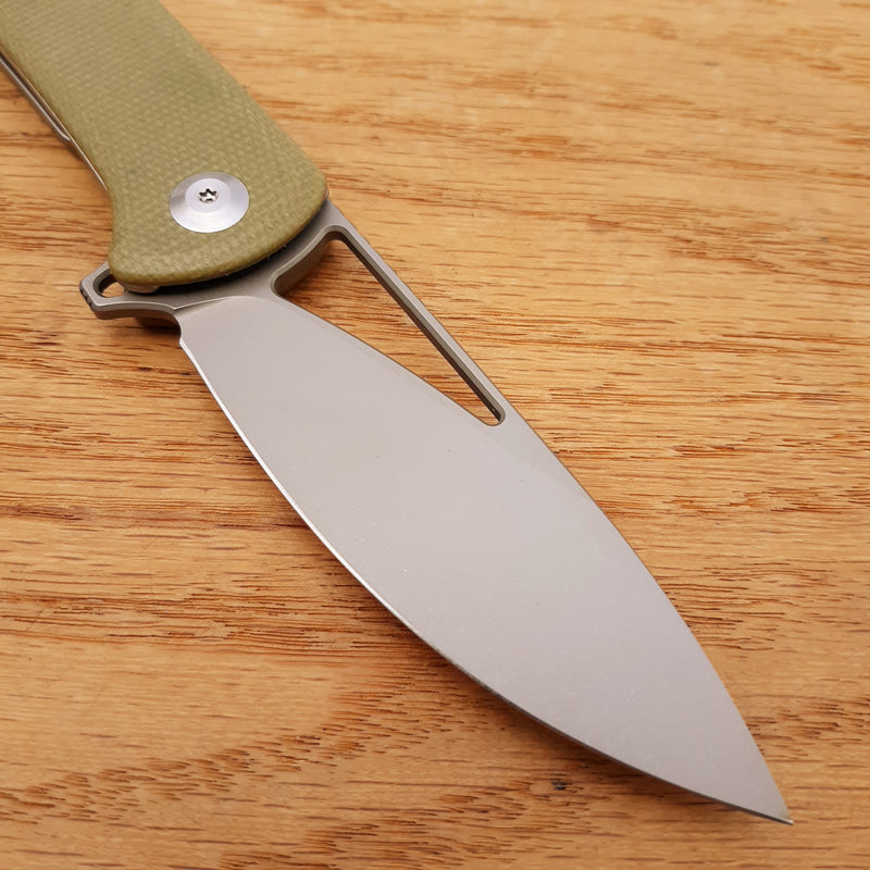 Civivi Rifle Linerlock Folding Knife 3.5" 14C28N Steel Blade Olive Micarta Handle C2024B -Civivi - Survivor Hand Precision Knives & Outdoor Gear Store