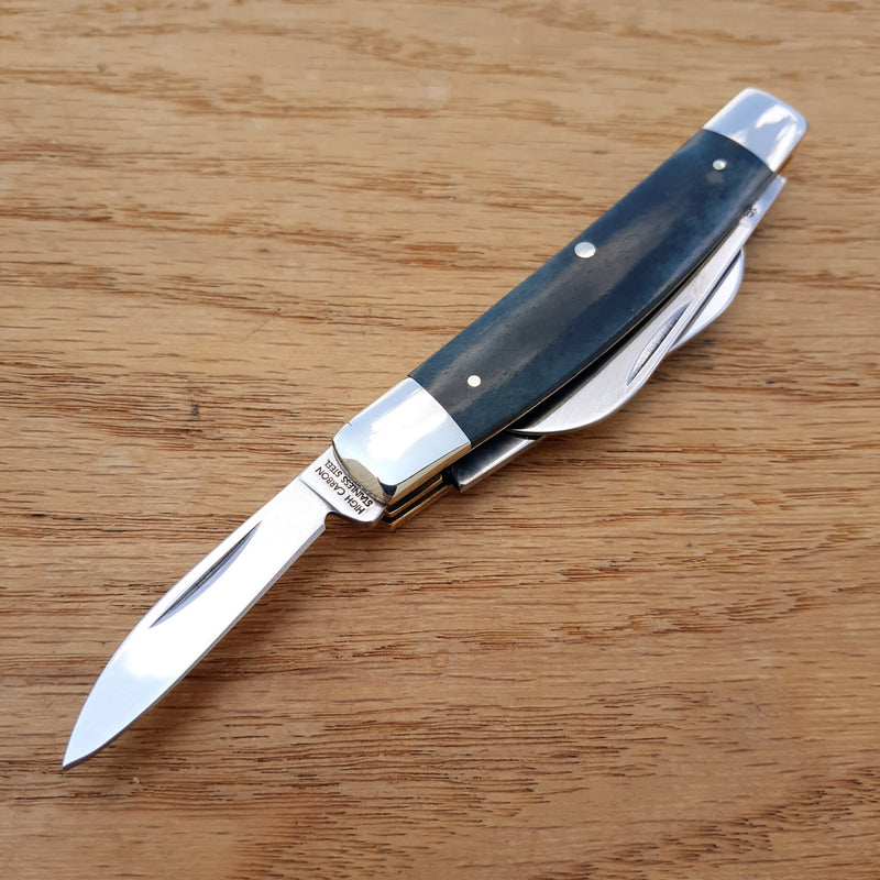 Boker Plus Barlow Pocket Knife Stainless Steel Blades Brown Jigged