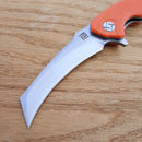 Artisan Cutlery Eagle Linerlock Folding Knife 3.63" D2 Tool Steel Blade Orange G10 Handle 1816POEF -Artisan Cutlery - Survivor Hand Precision Knives & Outdoor Gear Store