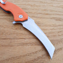 Artisan Cutlery Eagle Linerlock Folding Knife 3.63" D2 Tool Steel Blade Orange G10 Handle 1816POEF -Artisan Cutlery - Survivor Hand Precision Knives & Outdoor Gear Store