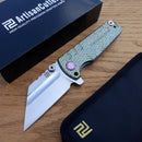Artisan Cutlery Proponent Framelock Folding Knife 4" S35VN Steel Blade Titanium Handle 1820GBU02 -Artisan Cutlery - Survivor Hand Precision Knives & Outdoor Gear Store