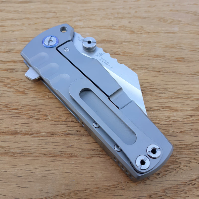 Artisan Cutlery Proponent Framelock Folding Knife 4" S35VN Steel Blade Gray Titanium Handle 1820GGYS -Artisan Cutlery - Survivor Hand Precision Knives & Outdoor Gear Store