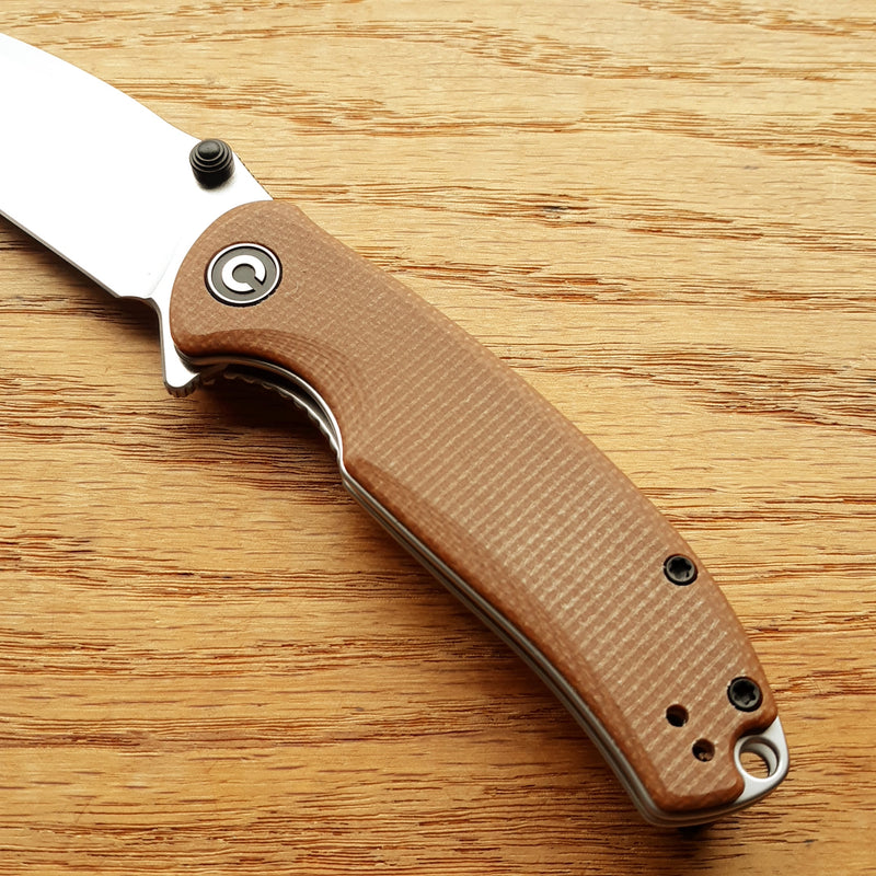 Civivi Pintail Liner Folding Knife 3" CPM S35VN Steel Blade Brown Micarta Handle C2020A -Civivi - Survivor Hand Precision Knives & Outdoor Gear Store