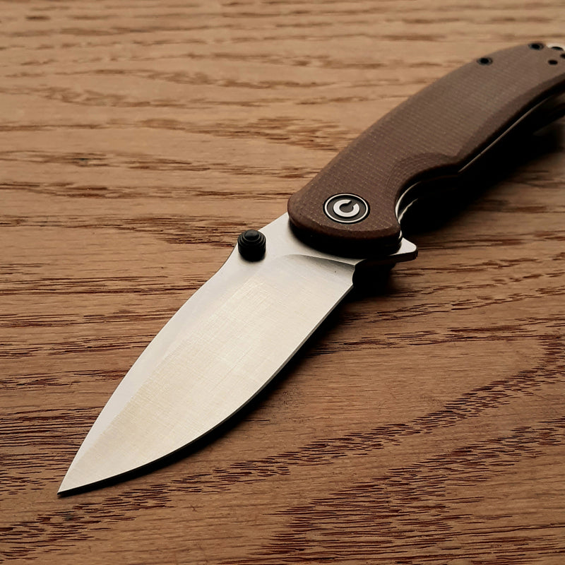 Civivi Pintail Liner Folding Knife 3" CPM S35VN Steel Blade Brown Micarta Handle C2020A -Civivi - Survivor Hand Precision Knives & Outdoor Gear Store