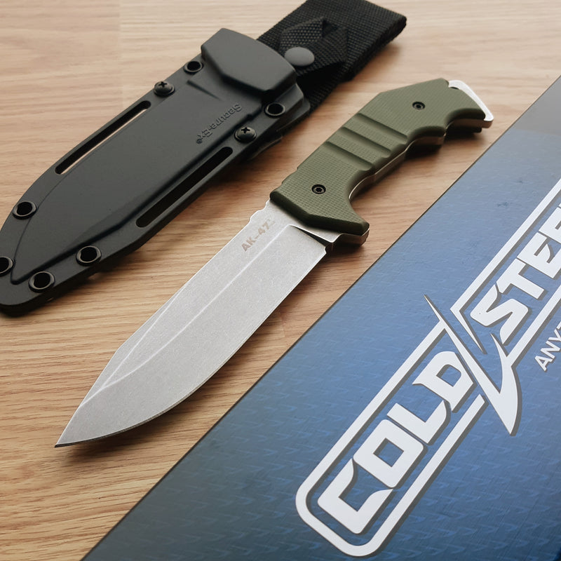 Cold Steel AK-47 Field Fixed Knife 5.5" CPM-3V Steel Blade OD Green G10 Handle 14AKA -Cold Steel - Survivor Hand Precision Knives & Outdoor Gear Store