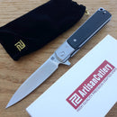 Artisan Cutlery Classic Folding Knife 3.94" D2 Stainless Blade Black G10 Handle 1802PBKF -Artisan Cutlery - Survivor Hand Precision Knives & Outdoor Gear Store