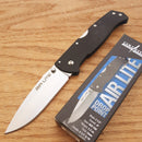 Cold Steel Air Lite Lockback Folding Knife 3.5" AUS-10A Steel Blade Black G10 Handle 26WD -Cold Steel - Survivor Hand Precision Knives & Outdoor Gear Store