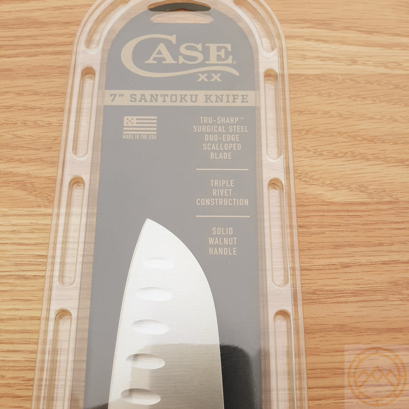 Case XX Cutlery Santoku Kitchen Knife 7" Stainless Steel Blade Walnut Handle 07322 -Case Cutlery - Survivor Hand Precision Knives & Outdoor Gear Store