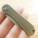 Civivi Mini Elementum Folding Knife 1.83" 14C28N Steel Blade Rubbed/Brass Handle 18062Q1 -Civivi - Survivor Hand Precision Knives & Outdoor Gear Store