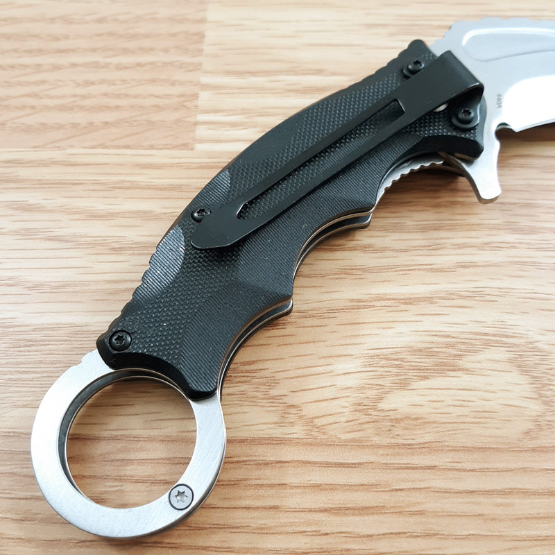 Boker Magnum Alpha Kilo A/O Folding Knife 2.75" 440A Steel karambit Blade Black G10 Handle 01RY115 -Boker Magnum - Survivor Hand Precision Knives & Outdoor Gear Store