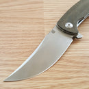 Artisan Cutlery Arroyo Folding Knife 3.38" AR-RPM9 Steel Blade OD Green Micarta Handle 1845PODG -Artisan Cutlery - Survivor Hand Precision Knives & Outdoor Gear Store