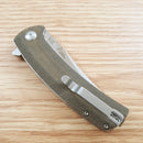 Artisan Cutlery Arroyo Folding Knife 3.38" AR-RPM9 Steel Blade OD Green Micarta Handle 1845PODG -Artisan Cutlery - Survivor Hand Precision Knives & Outdoor Gear Store