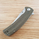 Artisan Cutlery Arroyo Folding Knife 3.38" AR-RPM9 Steel Blade OD Green Micarta Handle 1845PODG -Artisan Cutlery - Survivor Hand Precision Knives & Outdoor Gear Store