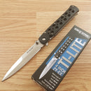 Cold Steel Ti-Lite Linerlock Folding Knife 4" AUS-8A Steel Blade Black Zytel Handle 26SP -Cold Steel - Survivor Hand Precision Knives & Outdoor Gear Store