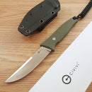 Civivi Tamashii Fixed Knife 4.07" Finish D2 Tool Steel Blade Green G10 Handle 190462 -Civivi - Survivor Hand Precision Knives & Outdoor Gear Store